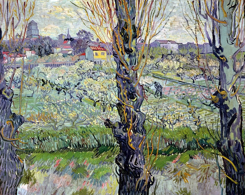 299-Vincent van Gogh-Vista di Arles - Neue Pinakothek, Munich  
